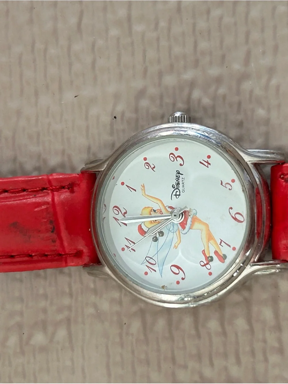 Disney Women’s Red-Strap Wristwatch